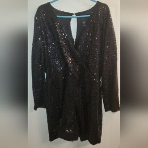 Black Sequin Romper